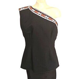 Vintage Jeanette's Southwest Albuquerque, NM one shoulder fitted top fits small